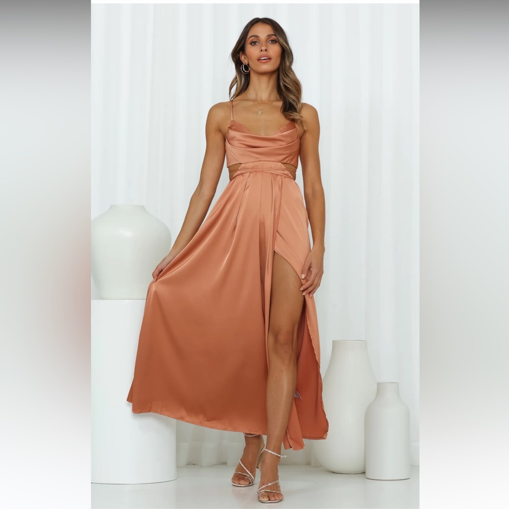 Hello Molly Reveal Your Mind Dress Brown